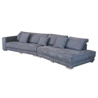 好风景家居69N6002 科技布北欧轻奢极简高档大小户型客厅转角麂皮绒沙发柔软细腻亲肤透气付防刮耐磨