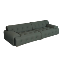 "好风景家居3d立体布精致拉点设计 舒适透气耐磨易打理超大坐深舒享座 豪华四人沙发"