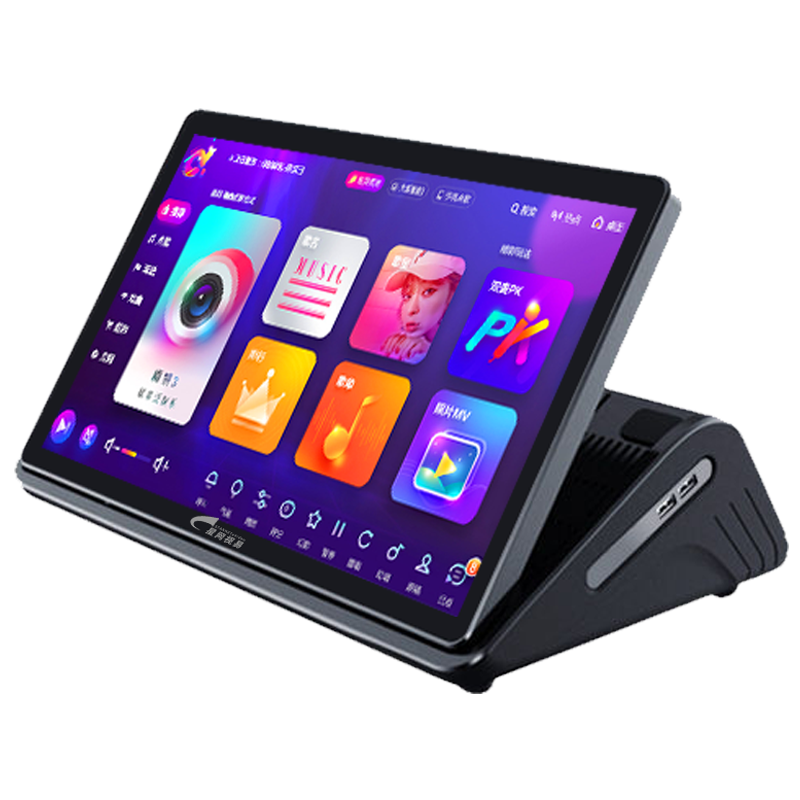 视易点歌机C16/C18/C19高清多唱魔镜系统一体机家用触摸屏卡拉OK智能语音K米评分点唱机