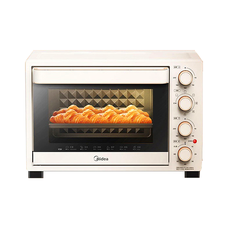 美的(Midea) 电烤箱 T3-L324D 热风循环 独立温控 机械式 大容量 家用 电烤箱