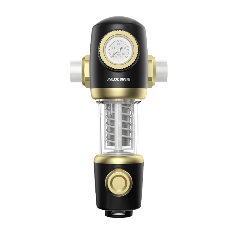 奥克斯Q2家用全屋万向前置过滤器7T/H自来水反冲洗家用净水机中央净水器自行安装