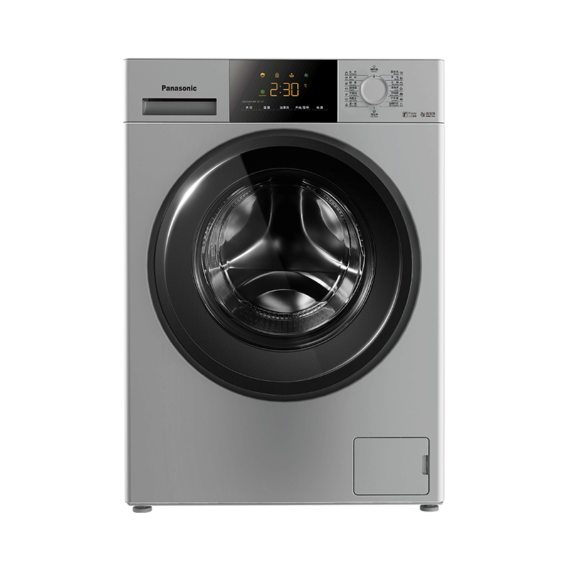 松下(Panasonic)全自动滚筒洗衣机10公斤洗烘一体 45分钟快洗烘除菌除螨 泡沫净系列 XQG100-ND1MT