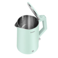 海尔 (Haier)电热水壶家用1.7L大容量304母婴级不锈钢电热烧水壶双层隔热防自动断电开水壶HKT-K5M17B