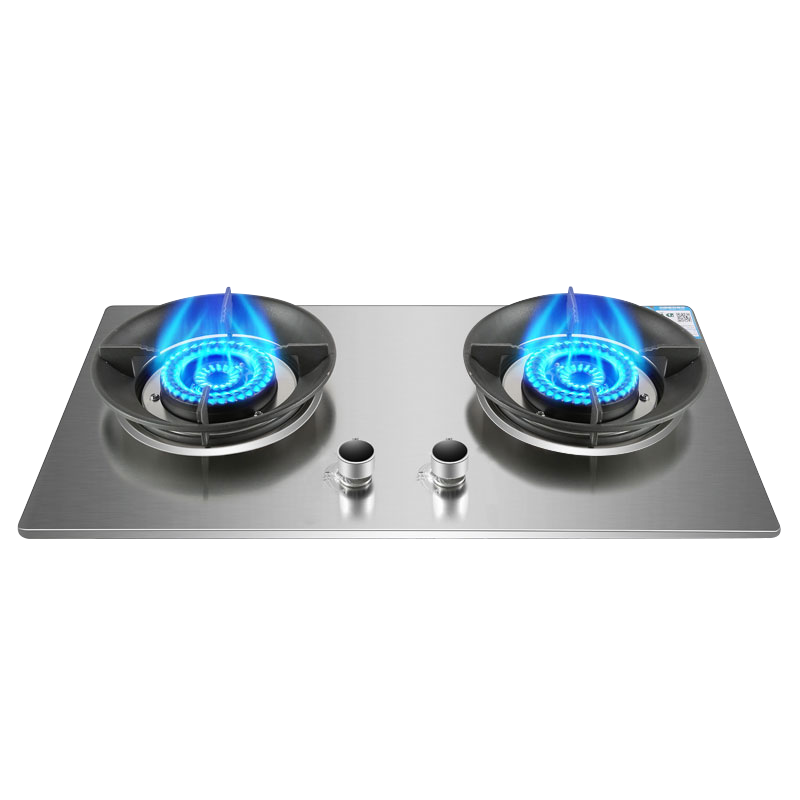村厨好太太 燃气灶液化气灶煤气灶双灶不锈钢面板台式嵌入式家用大火力灶炉具 G8天然气