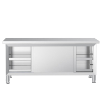 乐创(lecon)商用单通工作台 201不锈钢打荷工作台1500*600 LC-J-DT1506