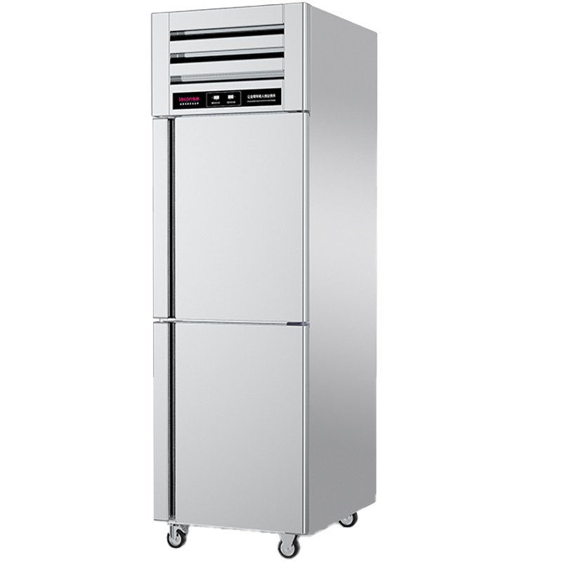 乐创(lecon)商用双门冰柜 立式厨房保鲜柜节能压缩机 工程豪华款全冷藏 460L LC-J-EMG02