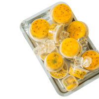 百香果分装神器一次性调料盒酱料蘸料冷冻柠檬食品级小打包盒子 25ml方形盒200个