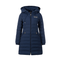 阿玛尼 EMPORIO ARMANI EA7 女士中长款连帽棉服上衣外套6LTL01 TN5VZ