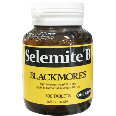Blackmores 澳佳宝 富硒酵母硒片 100片 1瓶装 Selemite B 补硒片 增强免疫 澳洲进口