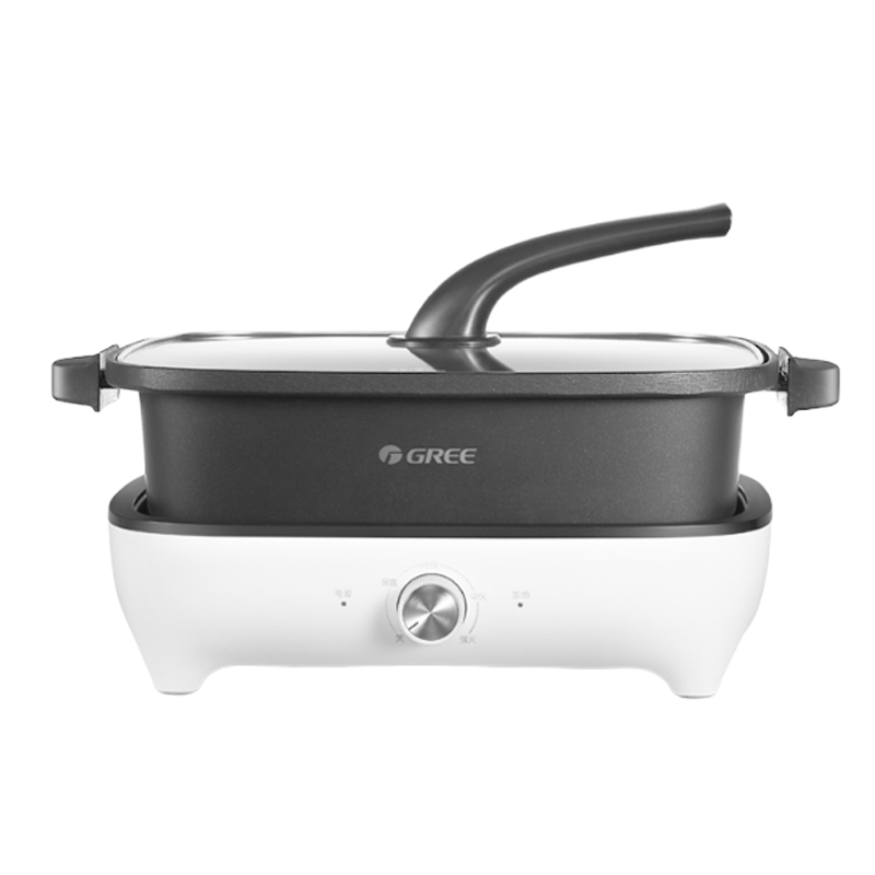 格力(GREE)多功能锅料理锅电烧烤锅电火锅家用不粘烤肉锅分离式电烤锅烧烤炉电热煮锅烤肉盘网红多功能锅GH-1401S