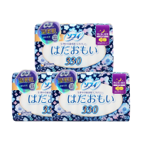 苏菲夜用卫生巾330mm*3包组合装温柔肌敏感超薄纤巧量多日用防漏姨妈巾原装进口