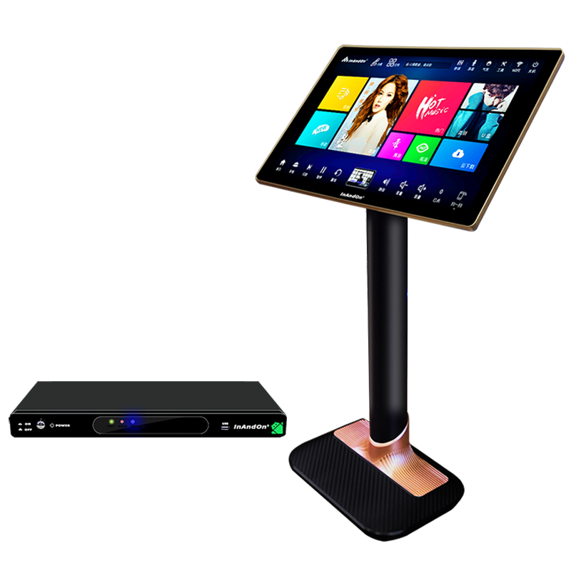 InAndOn/音王新款V9内置DSP数字混响双系统网络唱歌家庭卡拉OK触摸屏点歌机家用KTV一体机家庭影院