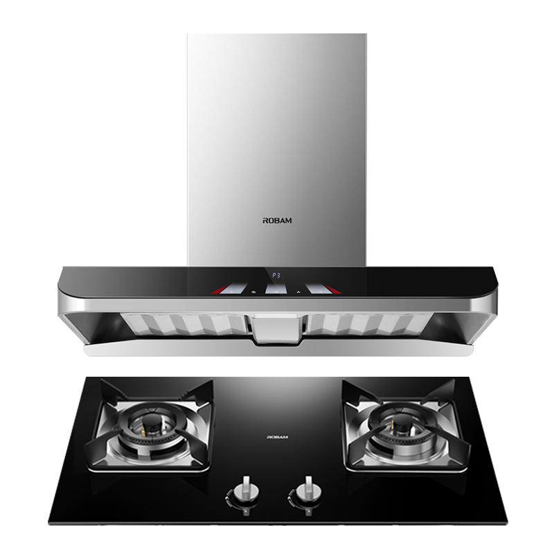 [变频]老板(ROBAM)油烟机烟灶套餐两件套欧式触控式挥手智控24立方抽油烟机4.5kW灶具套装62X3S+30B5X