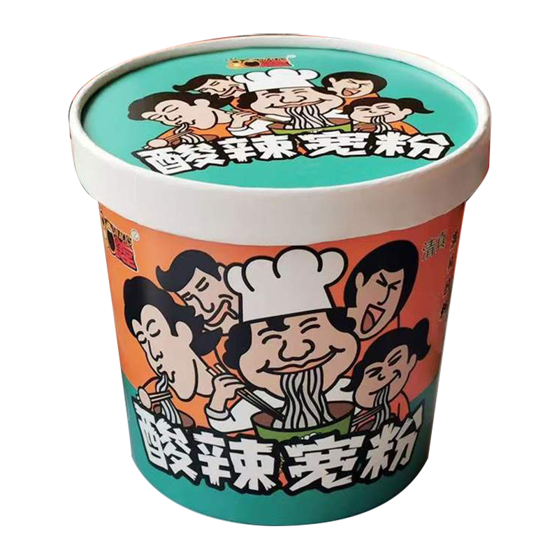 八零食堂酸辣宽粉米线桶装米粉懒人食品方便速即食粉丝
