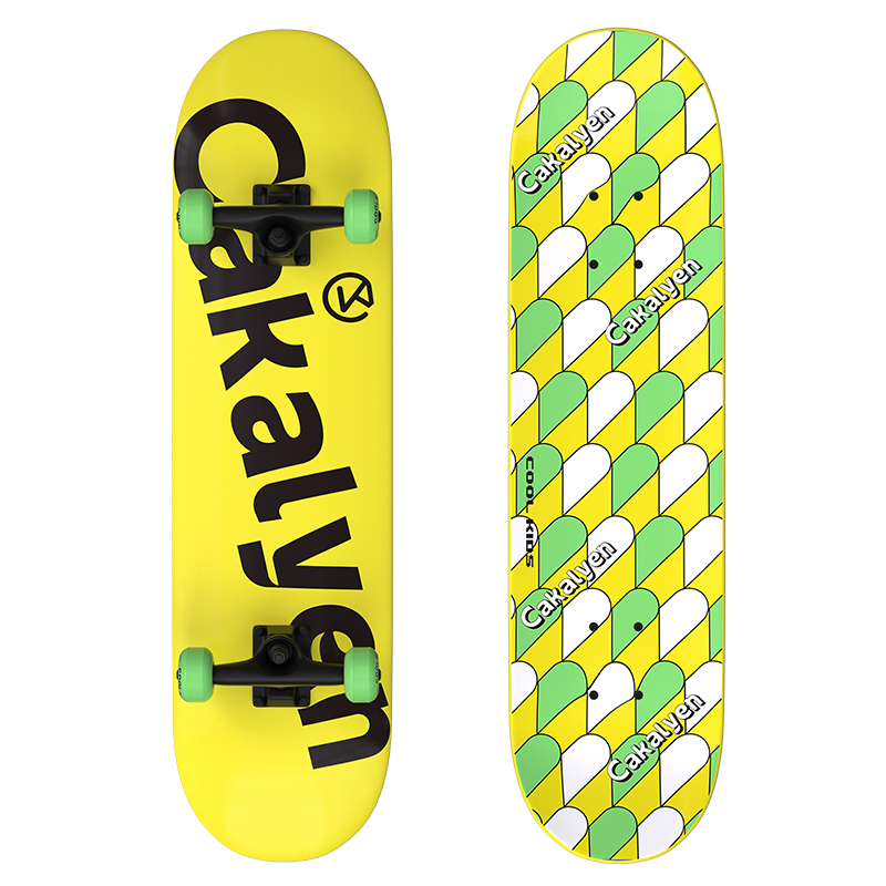 cakalyen滑板初学者儿童男女小孩四轮双翘滑板车6一10一12岁