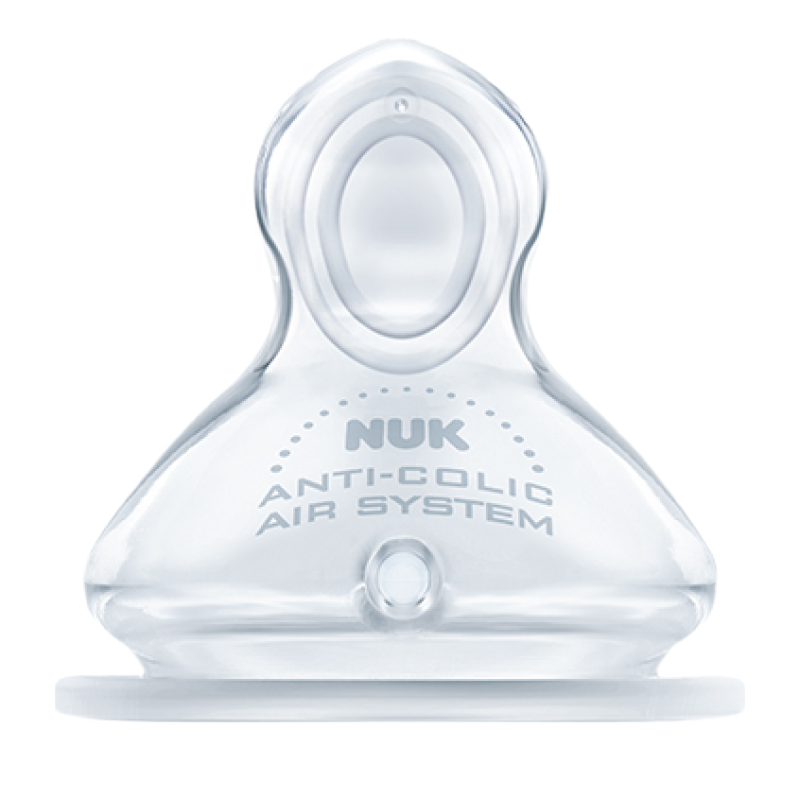 特惠清仓 NUK宽口硅胶奶嘴(中圆孔,适合0-6个月婴儿用)