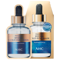 [平价钢铁侠面膜]AHC24K金锡纸蒸汽补水黄金面膜5片/盒双重补水