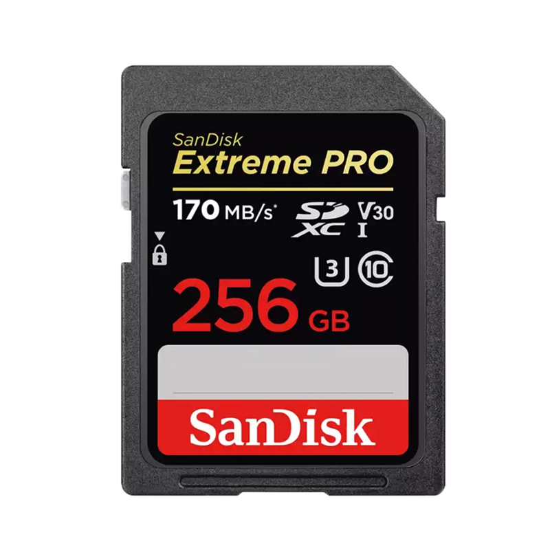 闪迪(Sandisk)256GB至尊超高速SD卡读200MB/s写90MB/s相机内存卡存储卡支持4K录制V30 C10