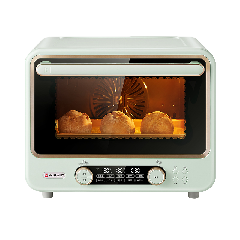 海氏(Hauswirt) i7风炉电烤箱家用40升多功能升级款智能烘焙搪瓷发酵箱 湖水绿