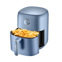 苏泊尔空气炸锅3.5L大容量多功能蒸汽电炸锅 无油煎炸抽拉断电星蓝色 KJ35D72