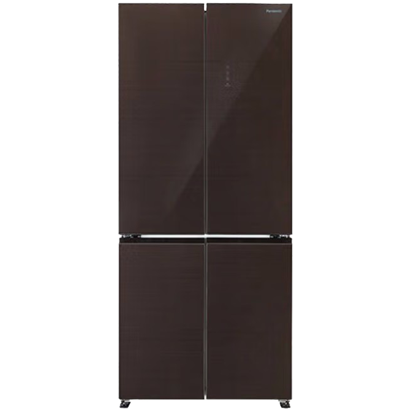 松下(Panasonic)NR-D521CX-T 510升十字对开门冰箱 变频风冷无霜 智控WIFI 银离子除菌 隽雅棕