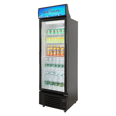 穗凌(SUILING)LG4-336TF商用立式展示柜饮料柜汽水矿泉水柜风直冷速冻冷藏双层玻璃新款可拆卸灯箱336升