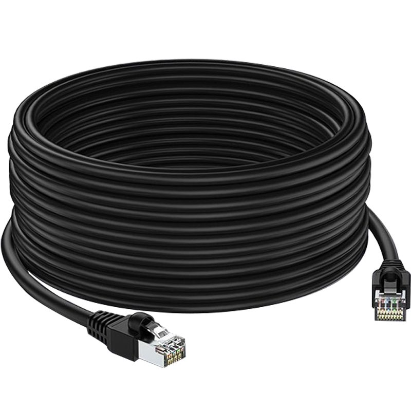 千天(Qantop)室外超五类网线带水晶头 双屏蔽网线防晒防冻2米 QT-W211H