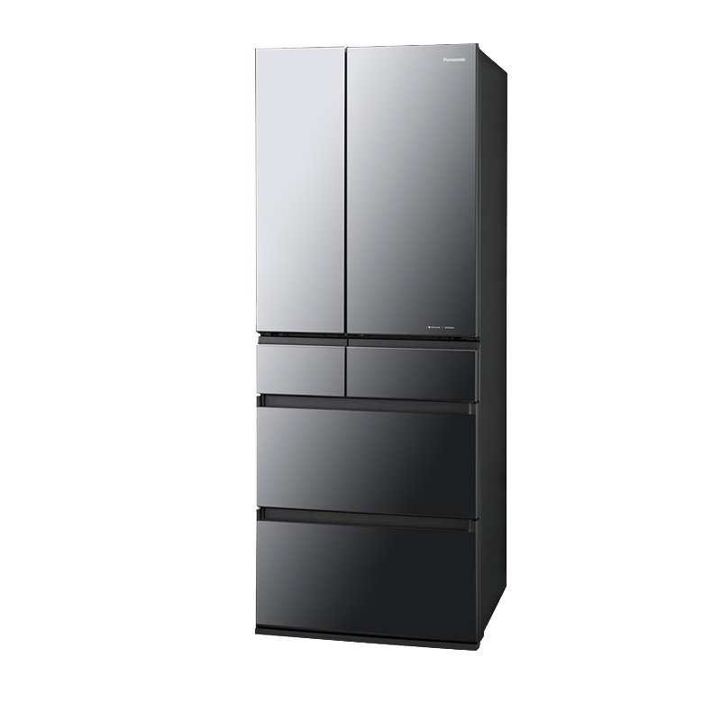 卖场同款松下 NR-F607HX-X5 日本原装进口 镜面面板 588升多门智能电冰箱无霜一级能效 自动制冰 玛瑙黑