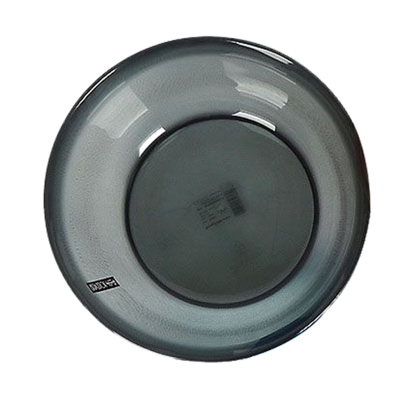 安居先森圆形透明水晶塑料盆脸盆洗手盆 27.5cm 3L灰色