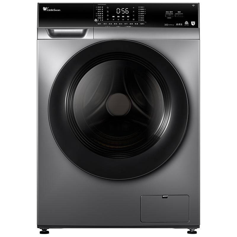小天鹅(LittleSwan) 滚筒洗衣机全自动 10公斤洗烘一体 离子除菌筒自洁TD100VC62WADY