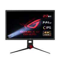 华硕 玩家国度ROG 电竞显示器 游戏显示屏 27英寸 4K 144Hz刷新率 IPS HDR400 G-SYNC 神光同步 XG27UQ绝神27