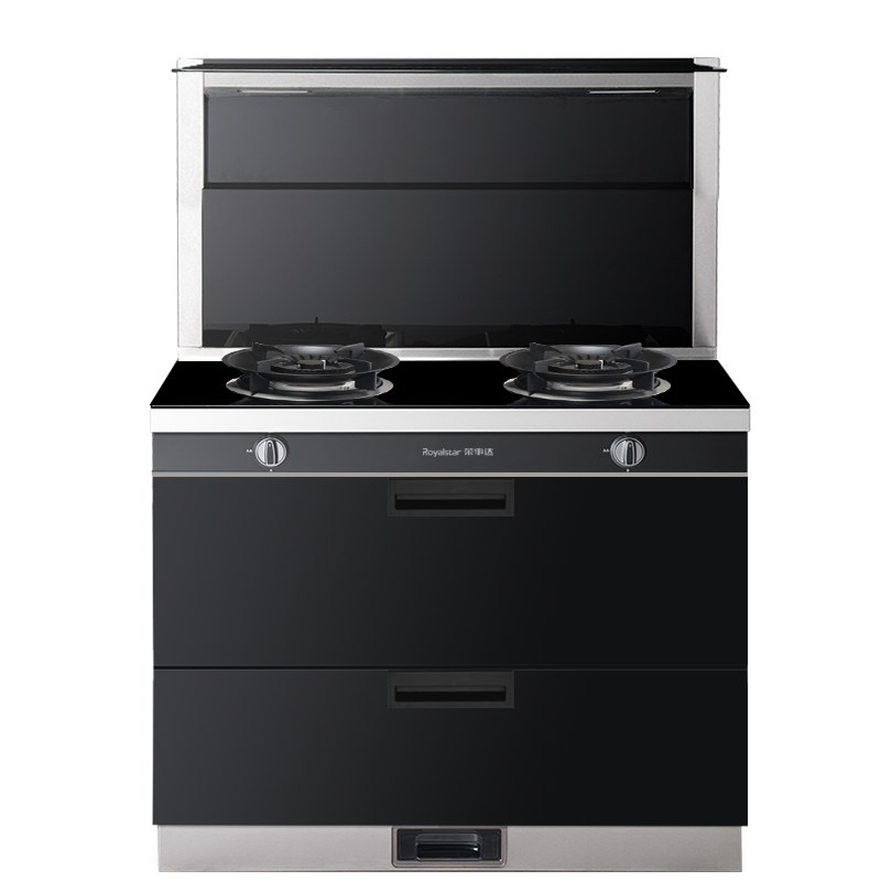 荣事达(Royalstar)JJZY-9612智能家用变频烟机燃气灶消毒柜一体钢化玻璃台面侧排烟集成灶天然气特惠款