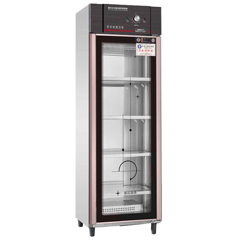 乐创(lecon)商用消毒柜中温餐具柜平板式层架 密胺400L消毒柜不锈钢大型学校餐厅饭堂消毒碗柜LC-J-XD500B