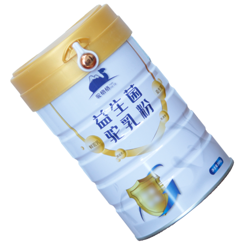元帝.博尔金(YUANDI) 正宗全脂益生菌驼乳粉成人罐装300g添加糖