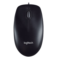 罗技(Logitech)M90 有线鼠标 即插即用 舒适可靠黑色