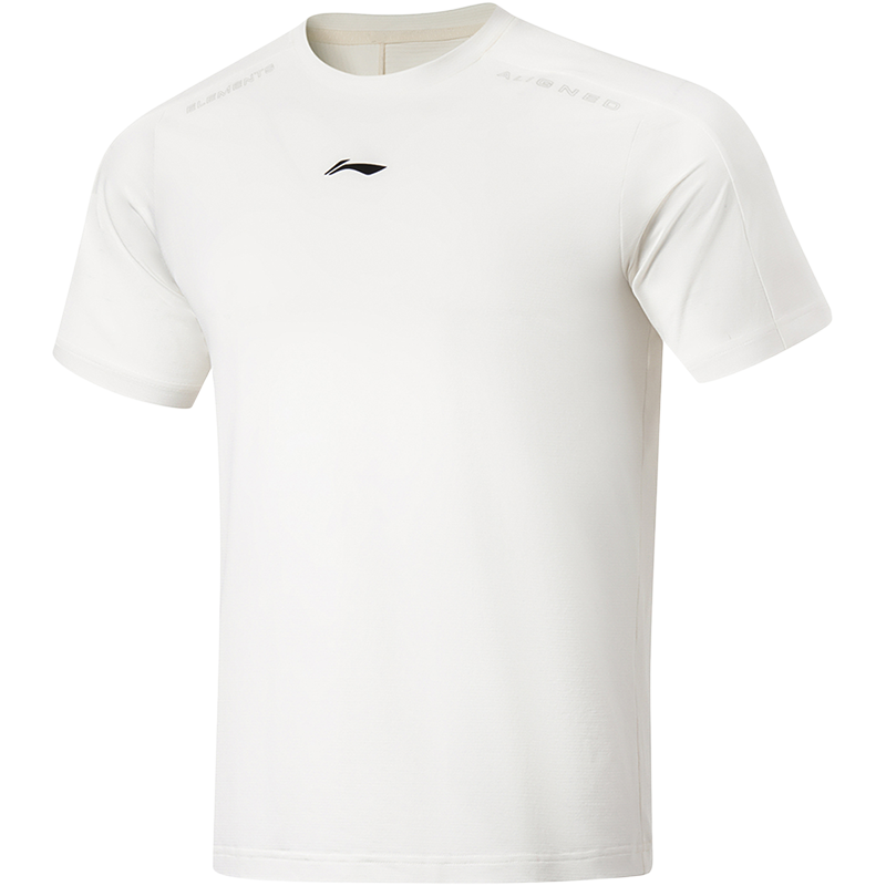 李宁短袖T恤男士健身系列夏季圆领上衣运动衣男装针织运动服