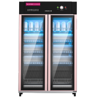 乐创lecon商用消毒柜多功能中温餐具柜密胺400L消毒柜不锈钢大型学校餐厅饭堂800L消毒碗柜LC-J-XD1000A