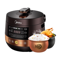 Midea 美的电压力锅 MY-YL50Easy203 4.8L 一锅双胆 大火力浓香压力锅 电饭煲