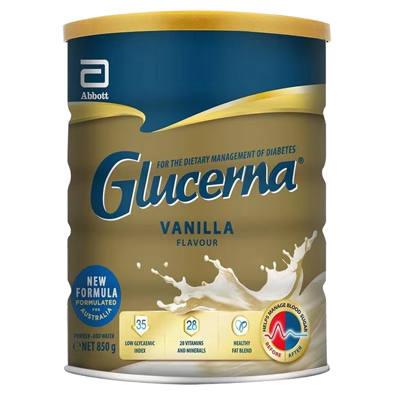 有效期到26年3月-澳洲雅培怡保康Glucerna成人糖尿人群无蔗糖奶粉香草味850g
