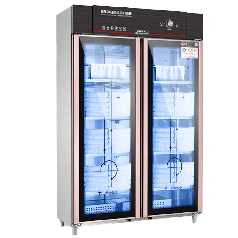 乐创(lecon)商用消毒柜多功能衣物中温餐具柜密胺800L消毒柜不锈钢大型学校餐厅饭堂消毒碗柜LC-J-XD1000B