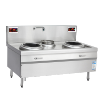 意黛斯(YIDAISI) YDS-8XC3502 双头单尾小炒炉 立式大功率商用电磁炉食堂厨房设备8KW*2 201材质