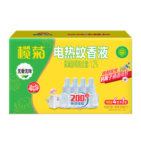 榄菊 电蚊香液4瓶200晚+1加热器 无香型蚊香液电蚊香防蚊灭蚊驱蚊液33ml