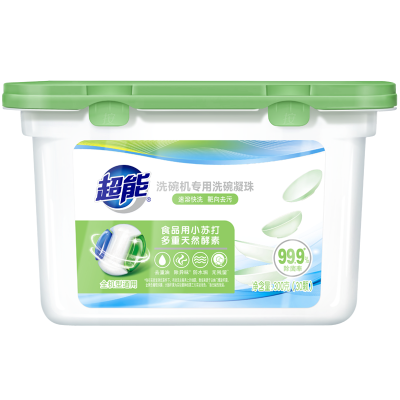 超能洗碗机专用洗碗凝珠300g快速溶解迅速去油污除味洗洁精家庭实惠装