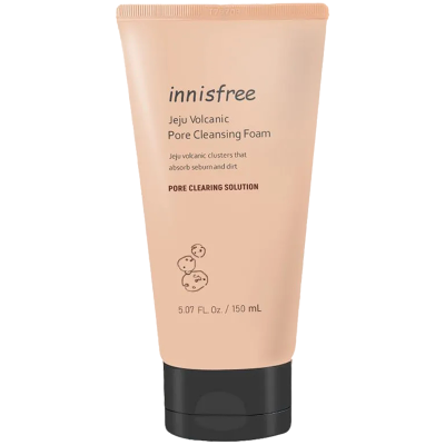 innisfree悦诗风吟火山洁面岩泥毛孔清洁洗颜乳150ml(新旧随机)