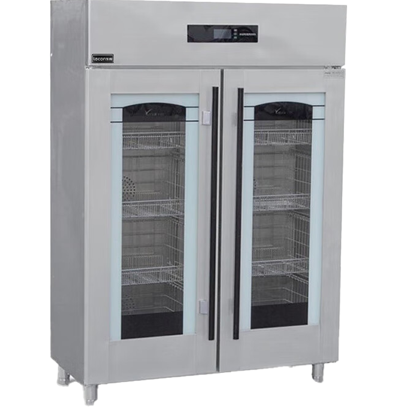 乐创(lecon)商用消毒柜 酒店餐厅 立式玻璃热风循环消毒碗柜 双门智能电脑款 LC-J-XZB720