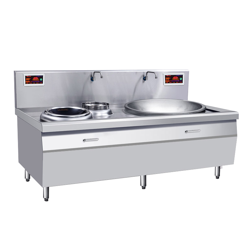 意黛斯(YIDAISI) YDS-DX1530 大小炒组合灶大功率商用电磁炉大锅灶15KW+30KW 食堂单位厨房设备