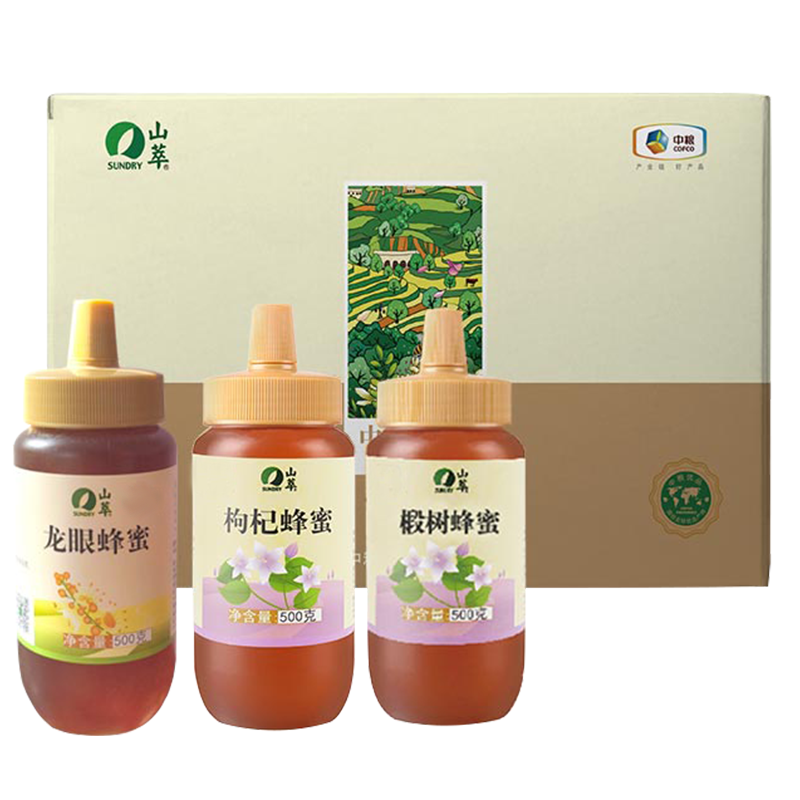 中粮山萃中华蜜园蜂蜜礼盒1500g