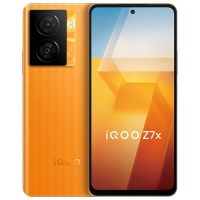 iQOO Z7x 5G新品 8+128G 无限橙 80W闪充 6000mAh巨量电池 骁龙695 120Hz护眼竞速屏 超清防抖影像