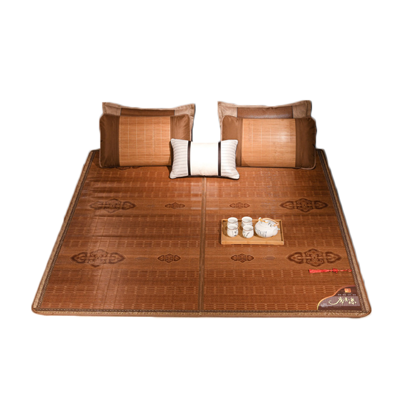 卡洛儿杜香夏季竹席凉席双面可用学生宿舍单双人夏天冰丝席可折叠草席子