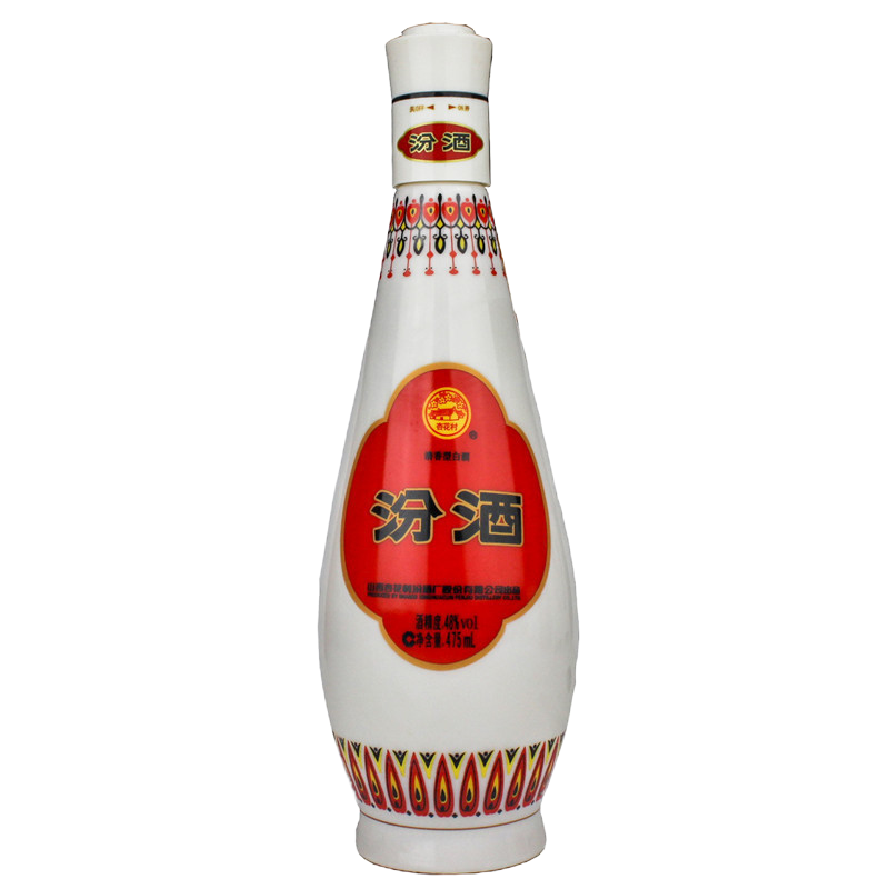 山西汾酒48度乳玻汾酒乳白475ml*6瓶装清香型白酒